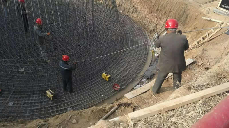 茌平垃圾发电厂80M钢筋混凝土烟囱工程